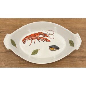 MA Jilly BIA Cordon Bleu Seafood Oval Baking Serving Dish with Handles